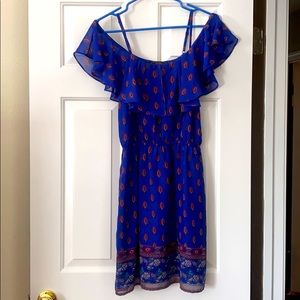 Jessica Simpson Caravan Cold Shoulder Dress SM